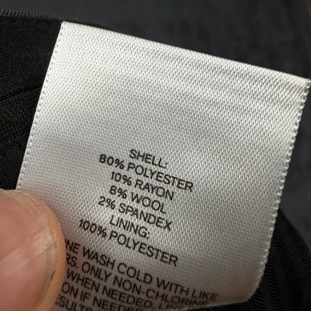 Express Slim Fit Dress Pants Mens 29x30 Charcoal Gray Stretch Wool Blend Trouser